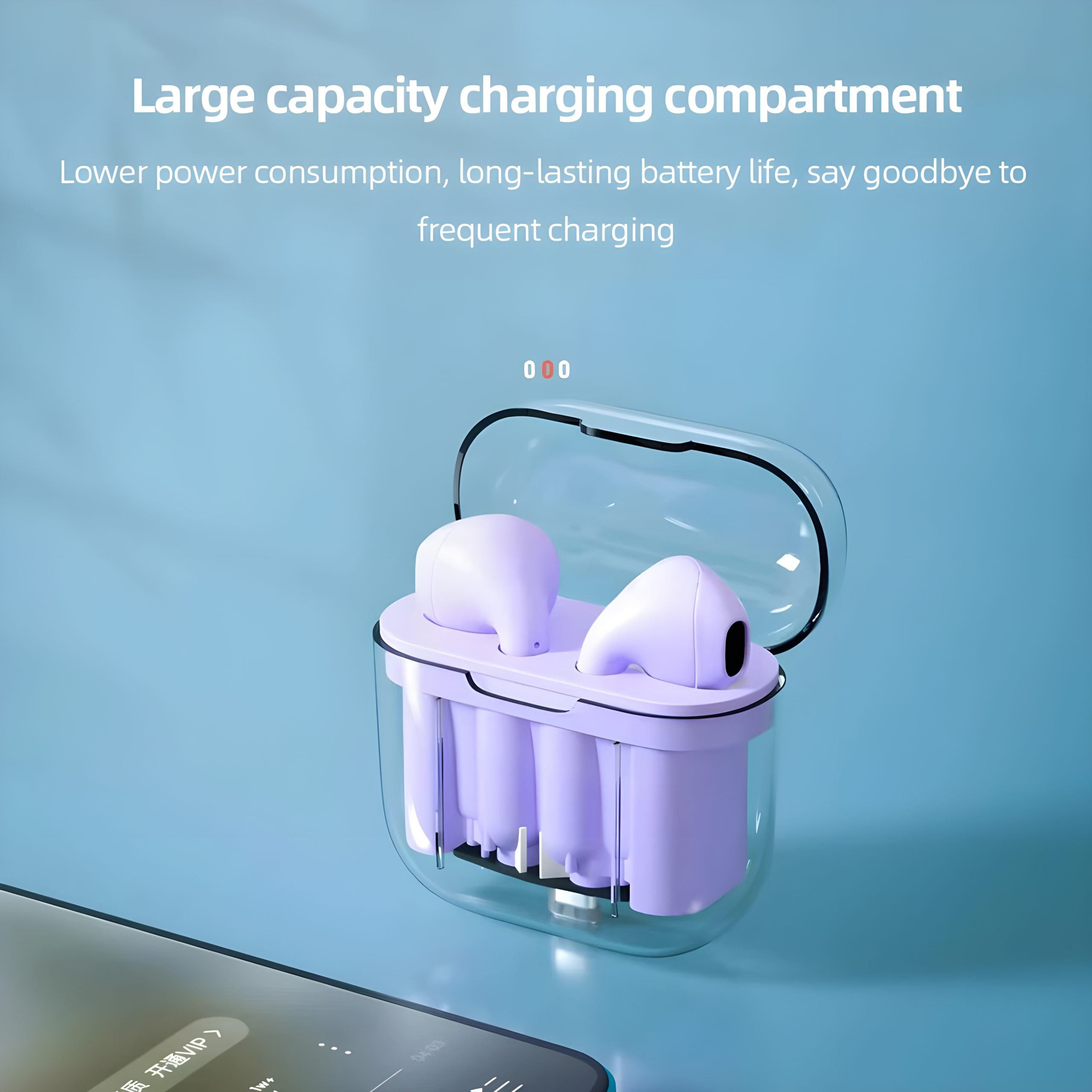 AT12 Plus Earbuds Transparent Airpods - Image 3