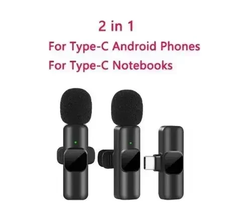 K9 Wireless Microphone Dual Mic 3 In 1 for Vloggers, Streamers & Podcasters - High-Quality Audio - Image 5
