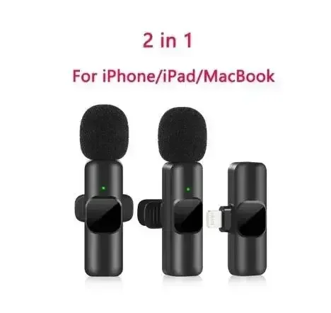 K9 Wireless Microphone Dual Mic 3 In 1 for Vloggers, Streamers & Podcasters - High-Quality Audio - Image 6