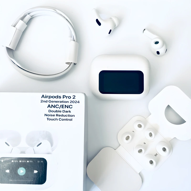 A9 Pro Airpods ANC/ENC Noise Reduction, Touch Screen Display, Bluetooth 5.4 Wireless Earbuds - Image 13